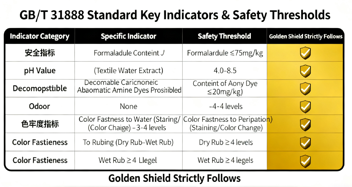 GB/T 31888 school uniform safety standard compliance by Golden Shield GB/T 31888 school uniform safety standard compliance by Golden Shield