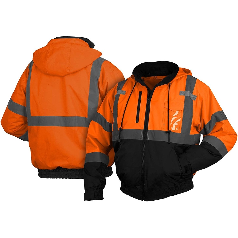 ANSI Class 3 High-Visibility Reflective Safety Bomber Jacket | Waterproof Winter Workwear | Custom Logo & Colors Available from China Manufacturer