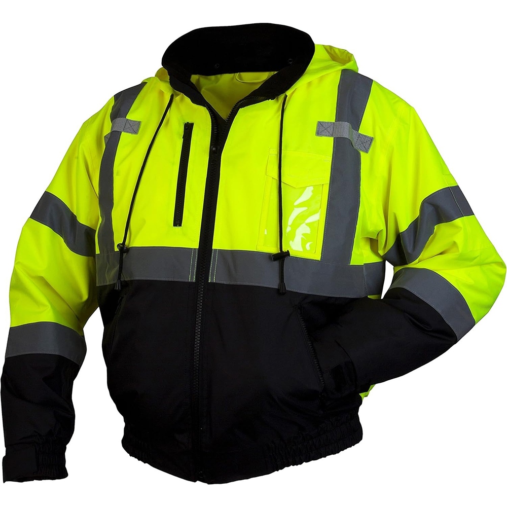 ANSI Class 3 High-Visibility Reflective Safety Bomber Jacket | Waterproof Winter Workwear | Custom Logo & Colors Available from China Manufacturer