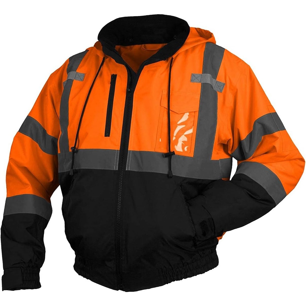 ANSI Class 3 High-Visibility Reflective Safety Bomber Jacket | Waterproof Winter Workwear | Custom Logo & Colors Available from China Manufacturer