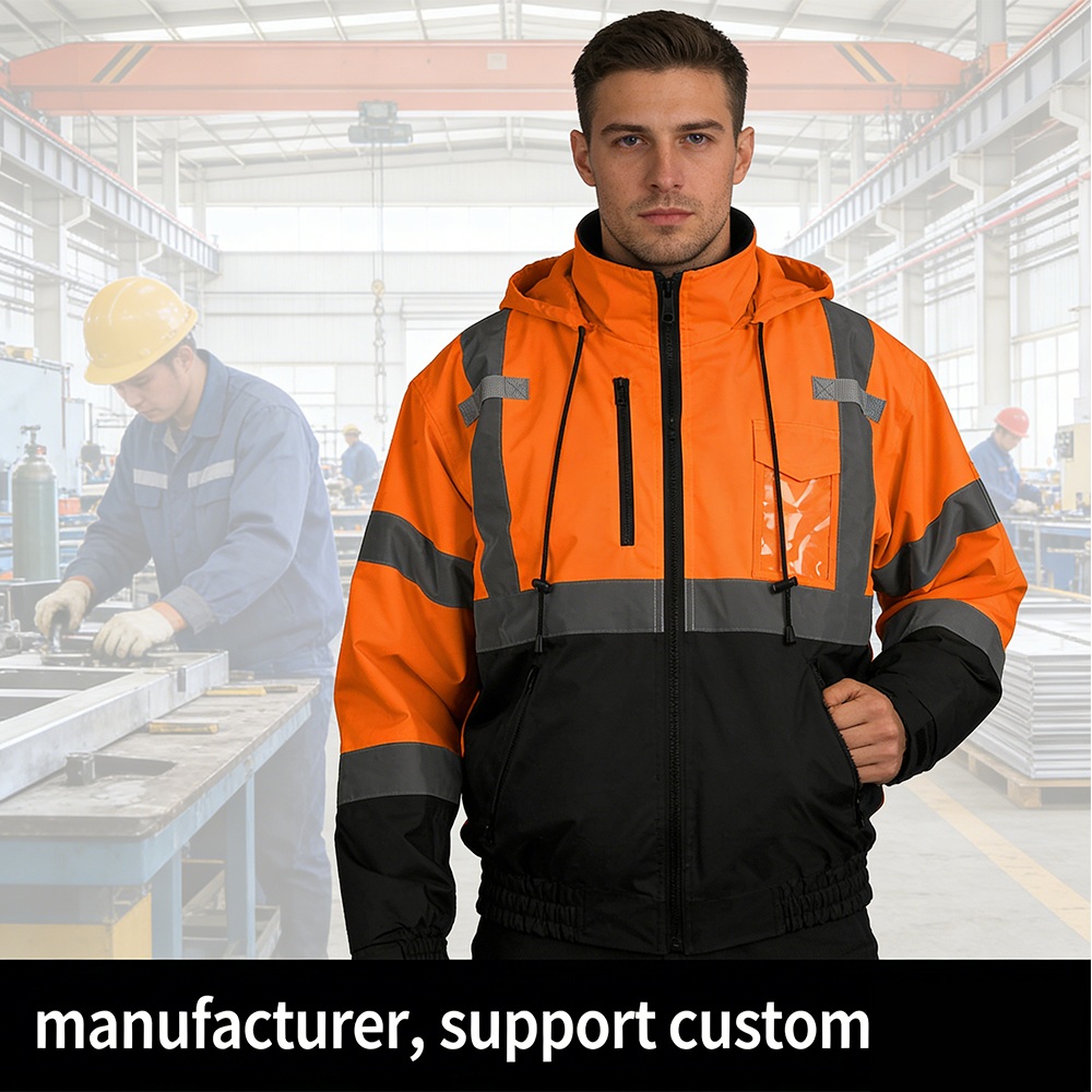 ANSI Class 3 High-Visibility Reflective Safety Bomber Jacket | Waterproof Winter Workwear | Custom Logo & Colors Available from China Manufacturer