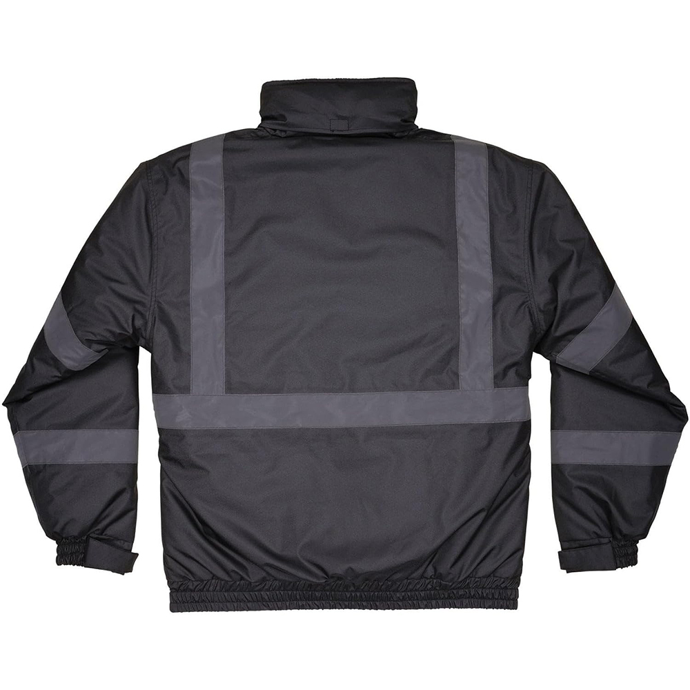 Extreme Cold Weather Work Jacket Rated to -30°F |300D Oxford PU Waterproof Shell | Black Reflective Tape