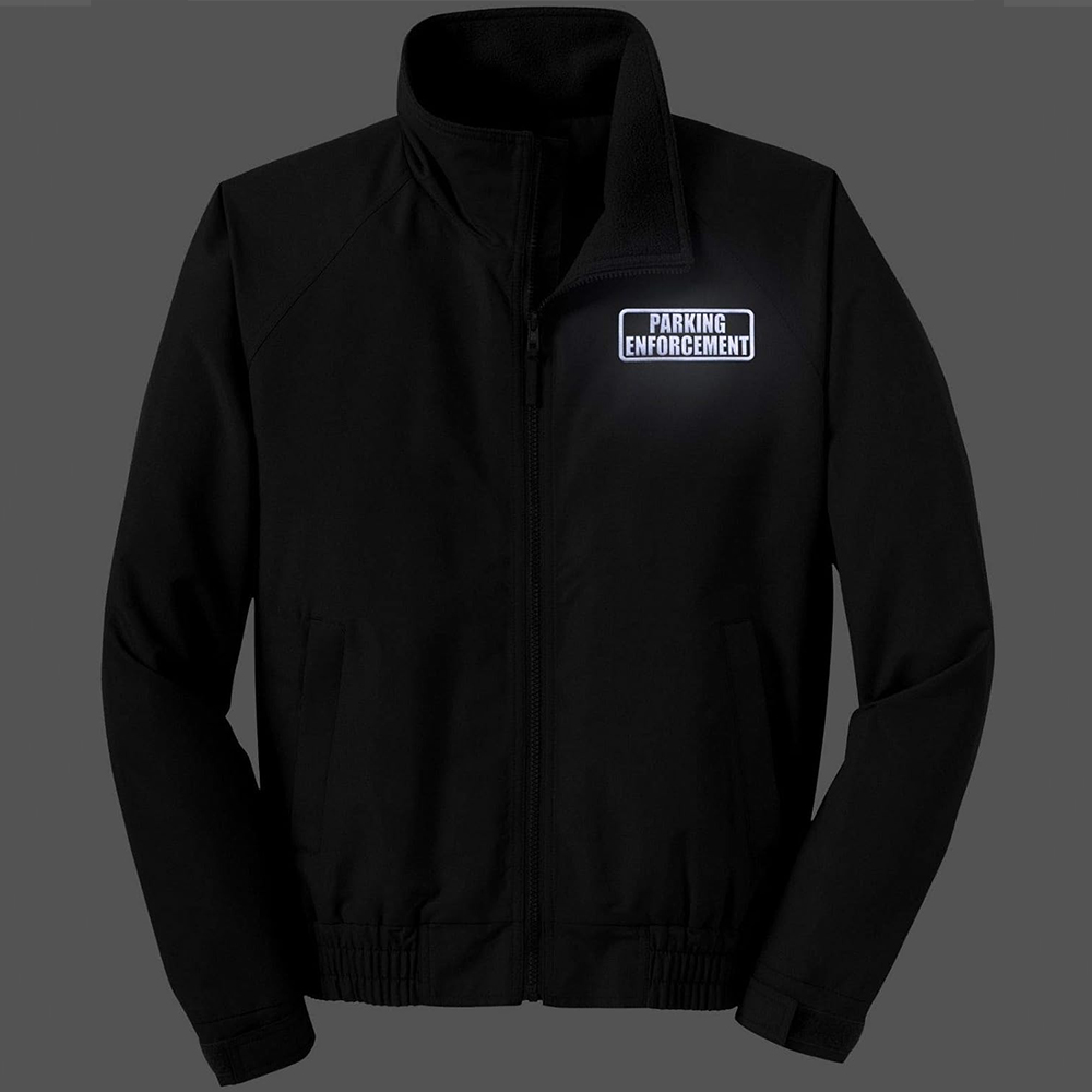Security Duty Jacket – Waterproof Windproof Hooded Coat SECURITY ENFORCEMENT Custom Logo for Security Patrol