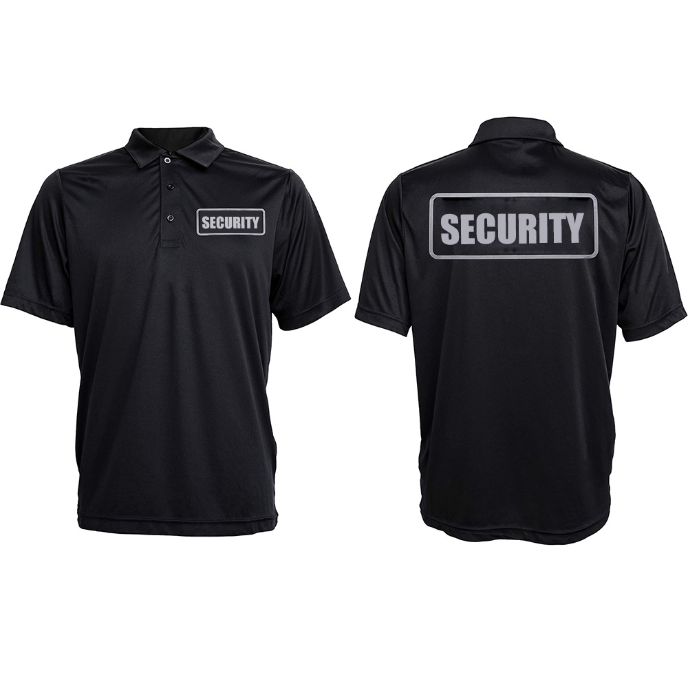 Bulk Purchase Security Uniform Polo | 100% Polyester Quick-Dry | Custom Logo & Reflective Options