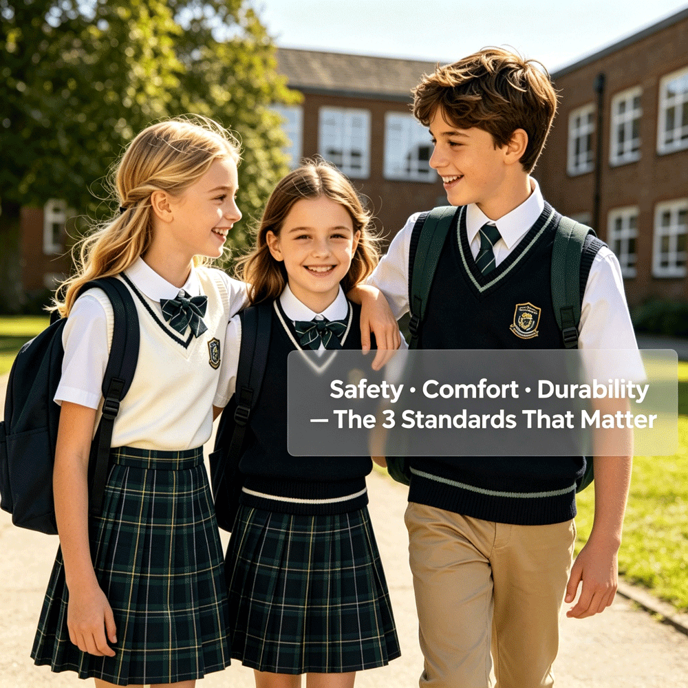 How can school uniform customization be safe, comfortable and durable? 3 core material selection criteria and checklist