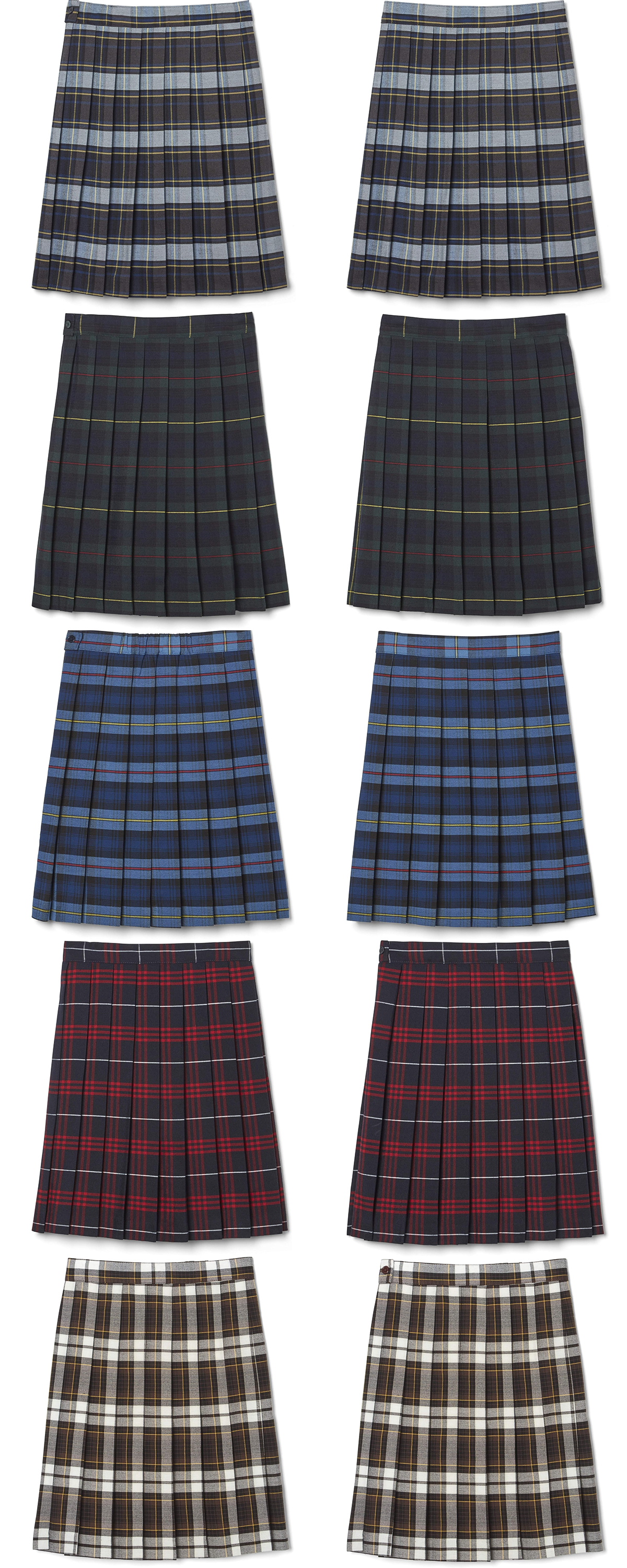 Custom Plaid Pleated Skirts | School-Specific Tartan Uniforms Manufacturer