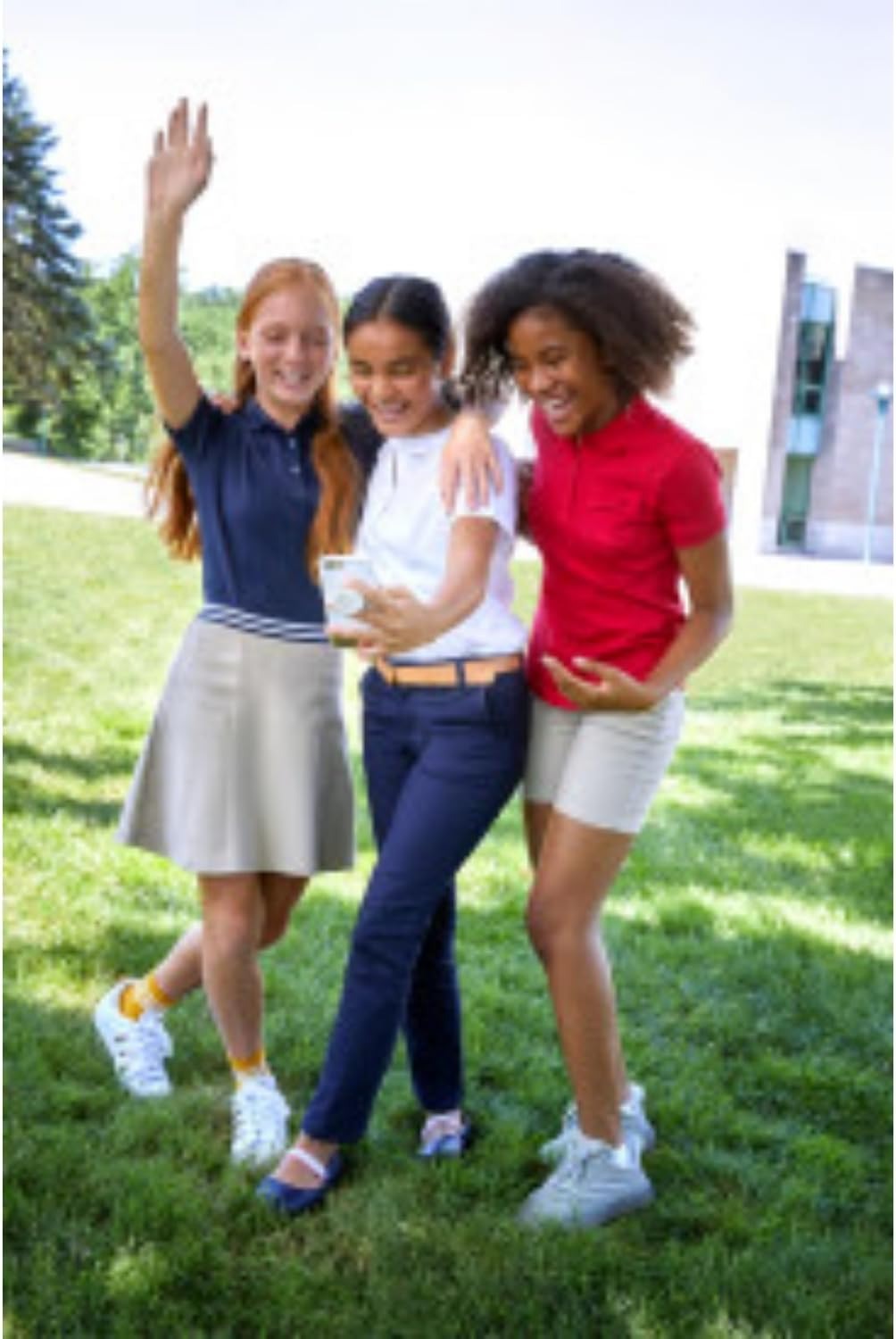 Classic Pleated School Skirts for Girls | Elastic Waist Design | Custom Colors & Logos