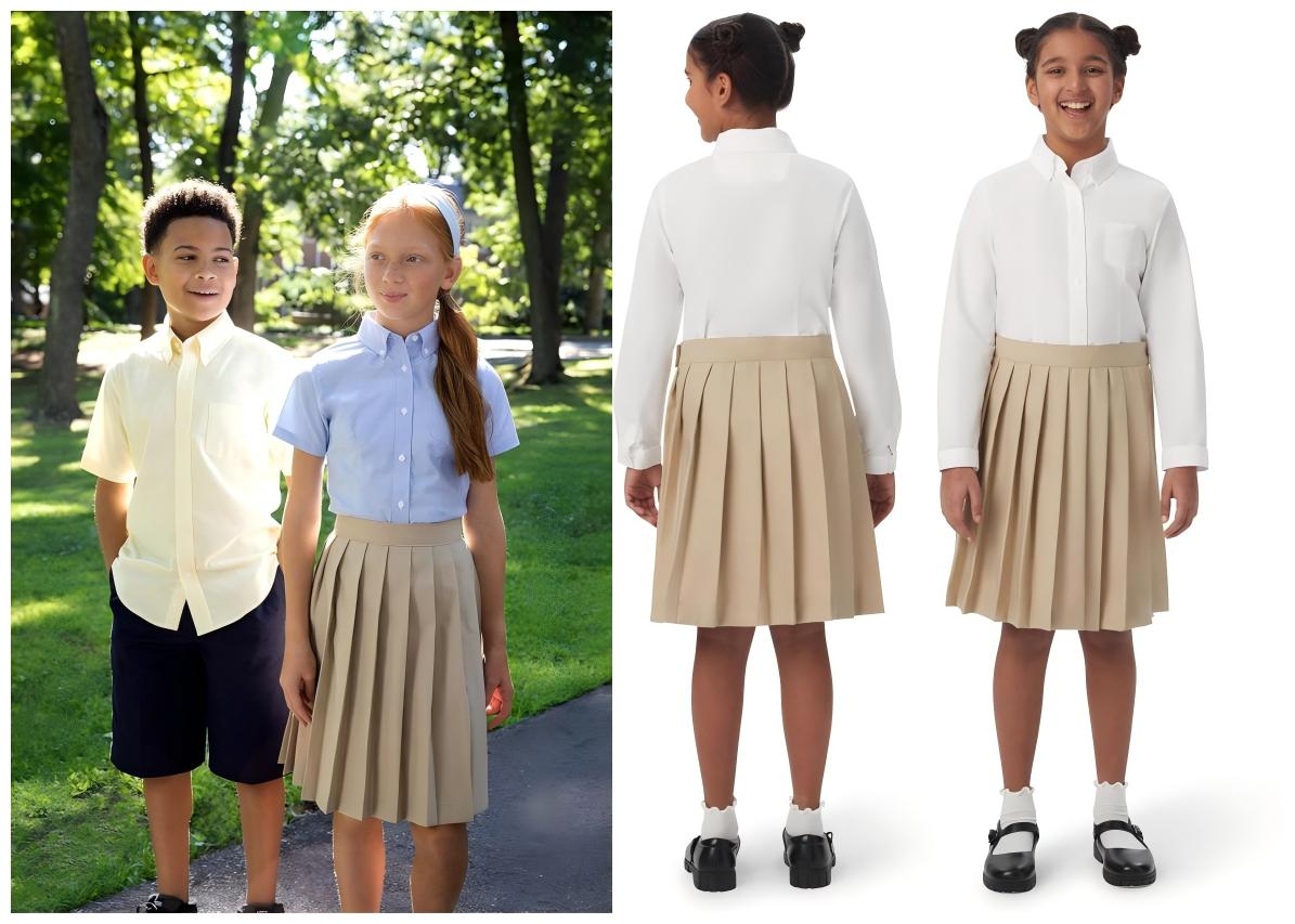 Traditional Pleated Uniform Skirts | Custom Academic Wear for Students