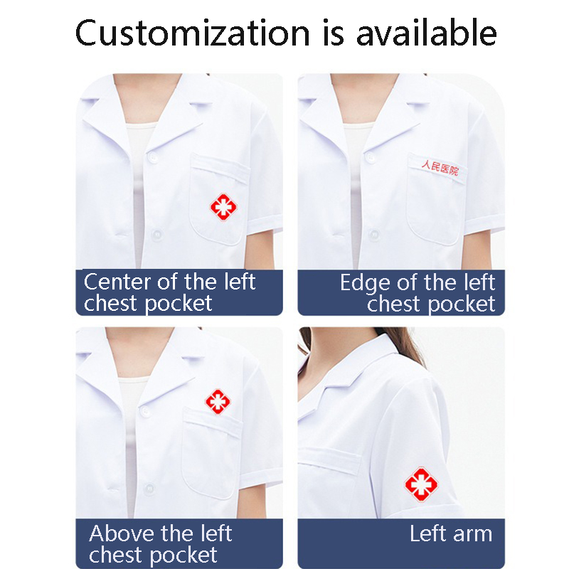 Medical white coat customization-Custom Logo for Hospital & Laboratory