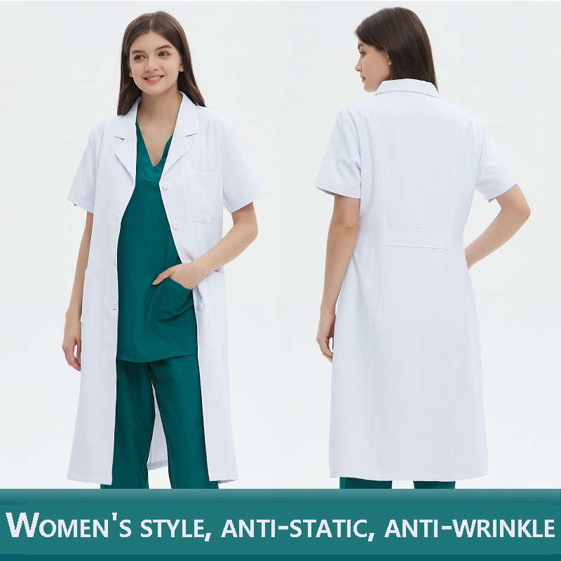 Medical professional white coat | Antistatic and anti-wrinkle