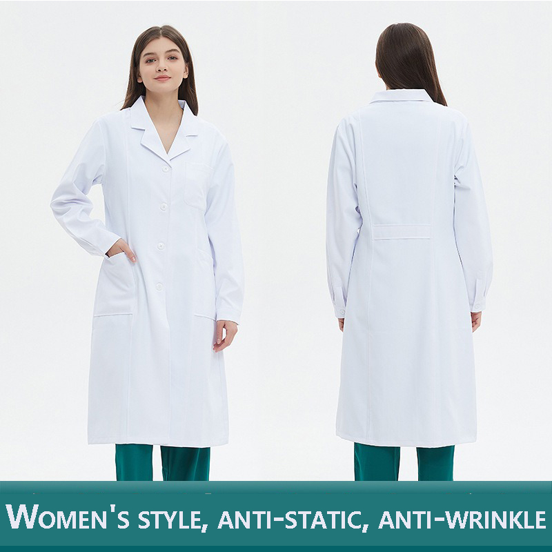 Medical professional white coat | Antistatic and anti-wrinkle