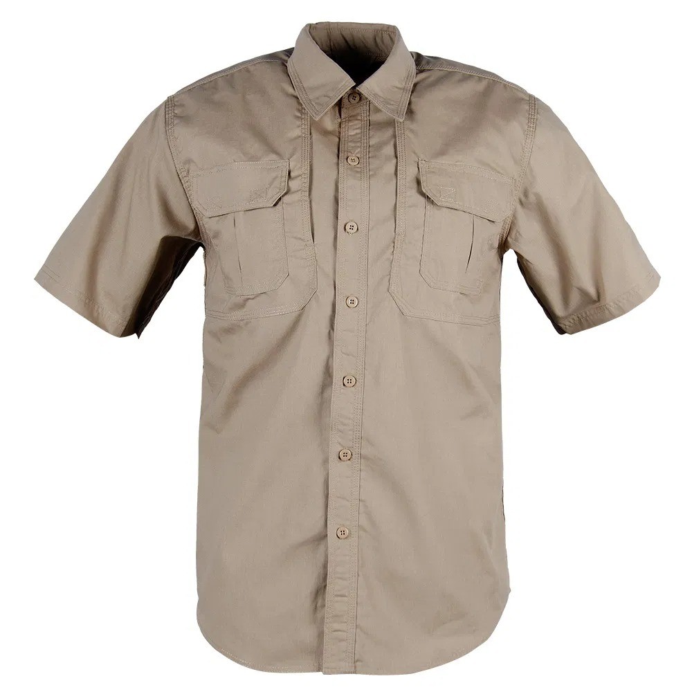 Professional Duty Short Sleeve Shirt - Moisture-Wicking & Reinforced for Security & Patrol