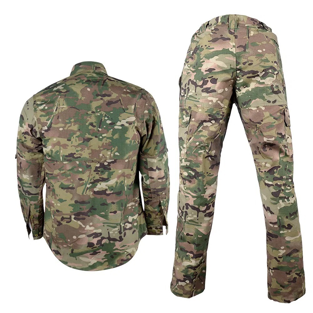 Professional Multi-Terrain Camouflage Tactical Duty Uniform Set