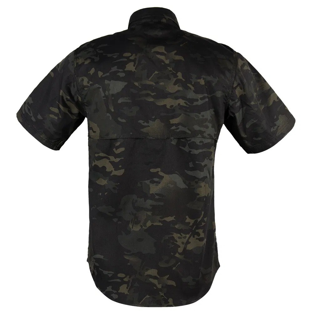 Low-Light Camouflage Tactical Shirt - Breathable & Durable for Night Patrol & Guard Duty