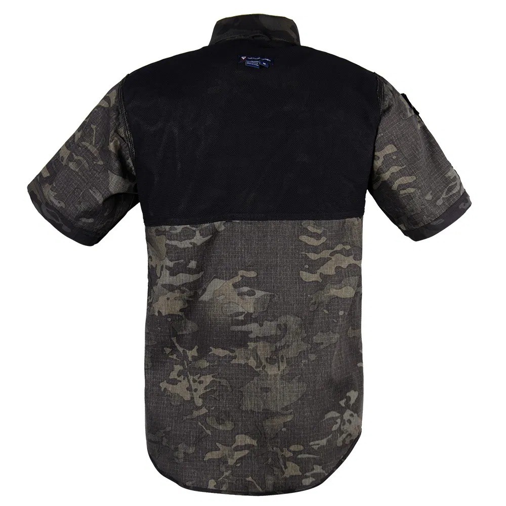 Low-Light Camouflage Tactical Shirt - Breathable & Durable for Night Patrol & Guard Duty