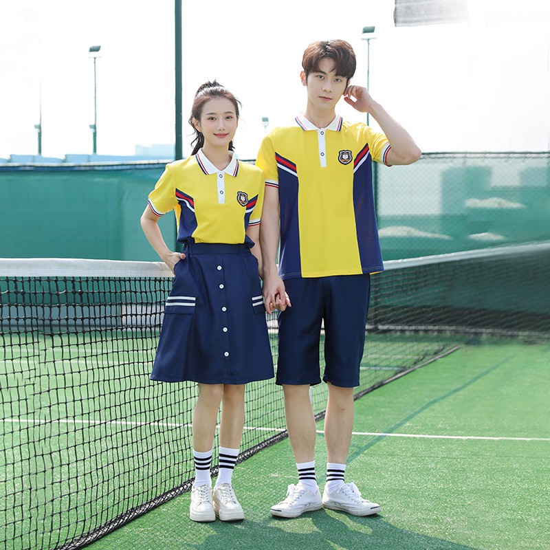 Vibrant Yellow Sports Uniform | Custom Summer Polo & Shorts Set