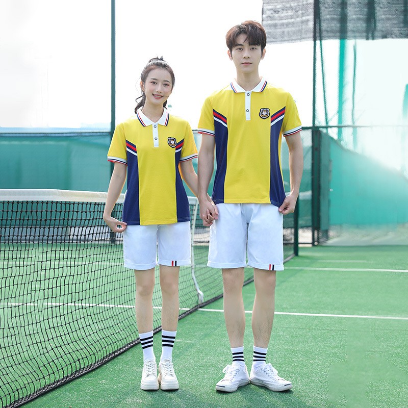 Vibrant Yellow Sports Uniform | Custom Summer Polo & Shorts Set