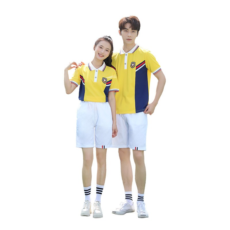 Vibrant Yellow Sports Uniform | Custom Summer Polo & Shorts Set