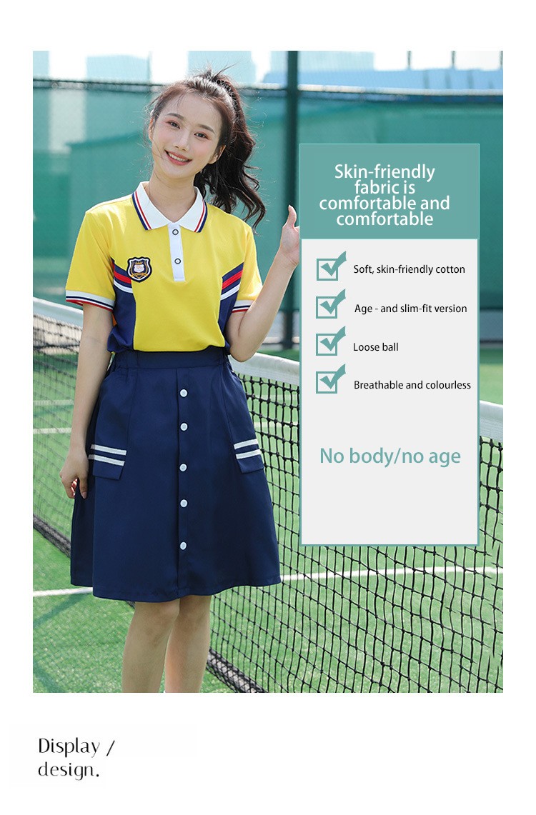 Vibrant Yellow uniforme deportivo | Conjunto personalizado de polo y pantalones cortos de verano