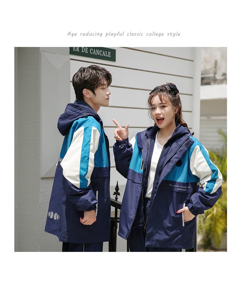 Uniforme escolar de invierno al aire libre | Chaqueta y pantalones con capucha funcionales