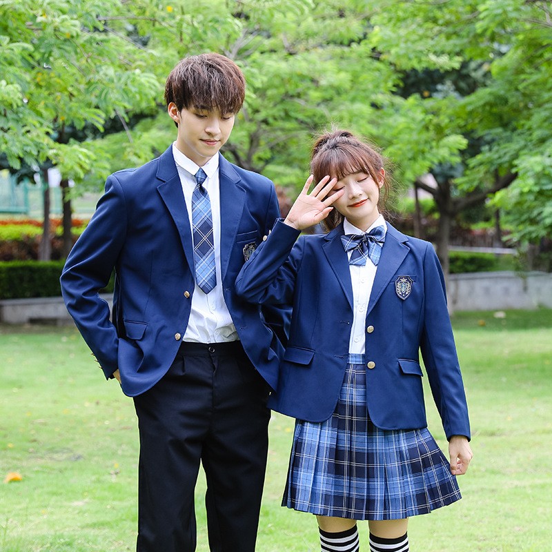 Classic British Blazer Uniform Set | Custom School Formal Wear Manufacturer