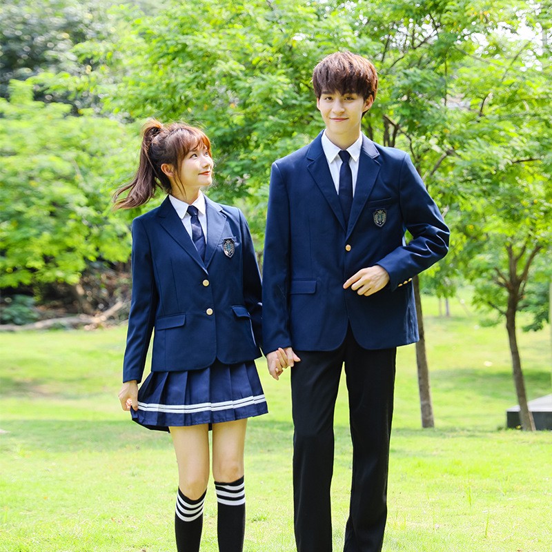Classic British Blazer Uniform Set | Custom School Formal Wear Manufacturer