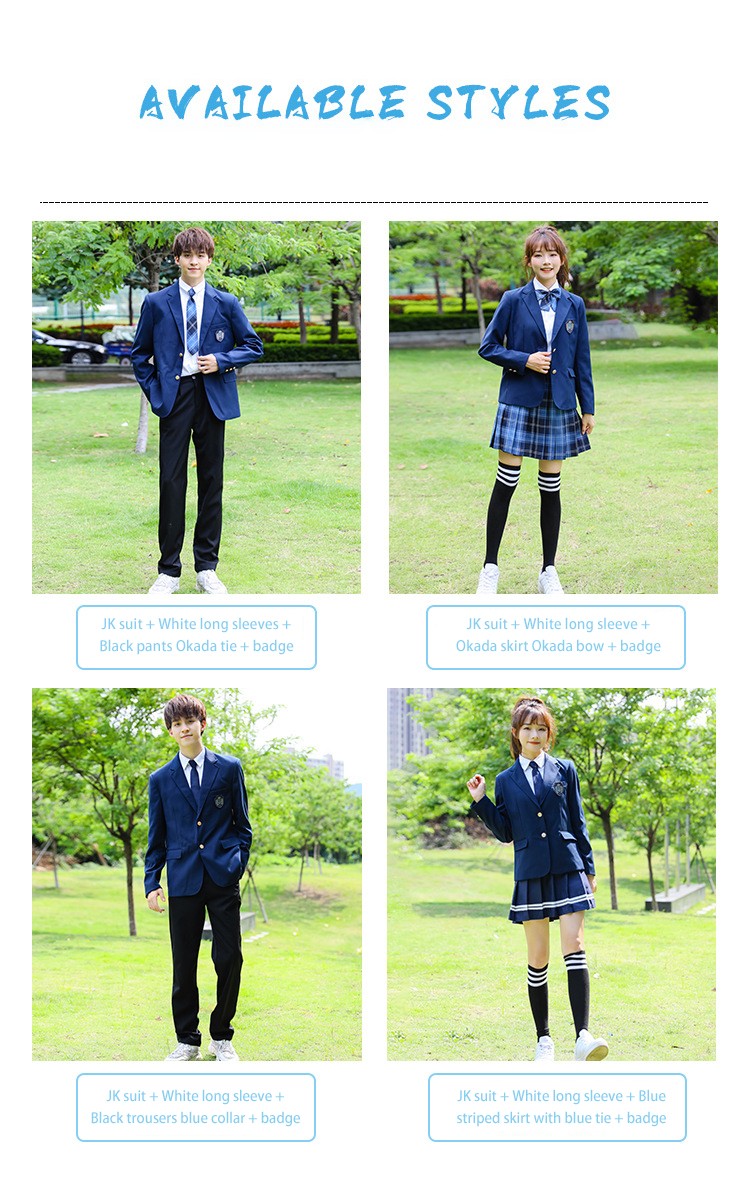 Conjunto de uniformes Blazer británico clásico | Fabricante de ropa formal de escuela personalizada