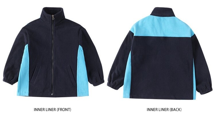 chaqueta de lana escolar impermeable conjuntos de uniformes escolares personalizados