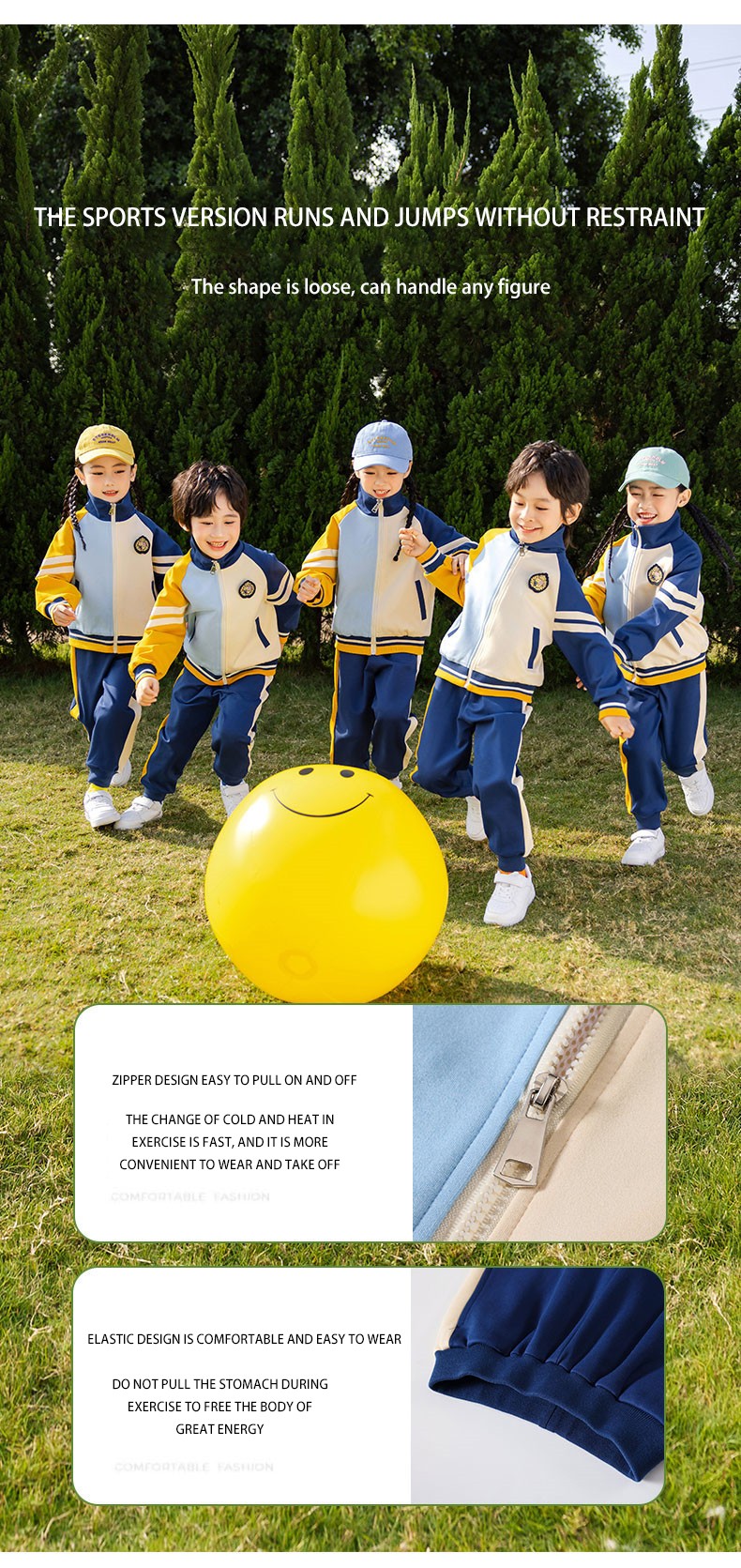 Uniforme deportivo personalizado para niños | Fabricante de bloques de color de varias estaciones