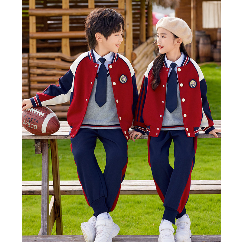 Custom Childrens Baseball Jacket Uniform | Multi-Component School Set Manufacturer