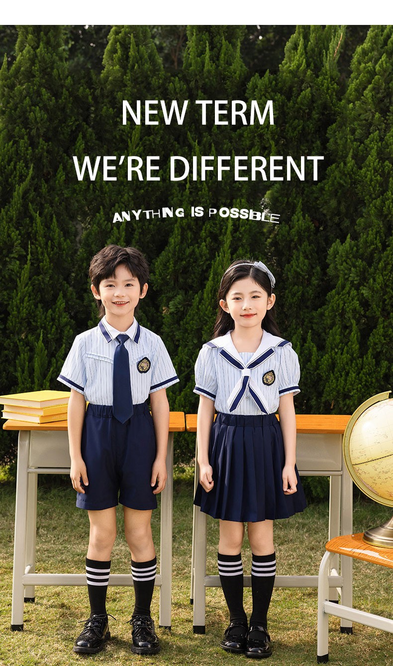 Verano para niños ODM Uniforme | Fabricante a granel del desgaste de la escuela de la fuente 
