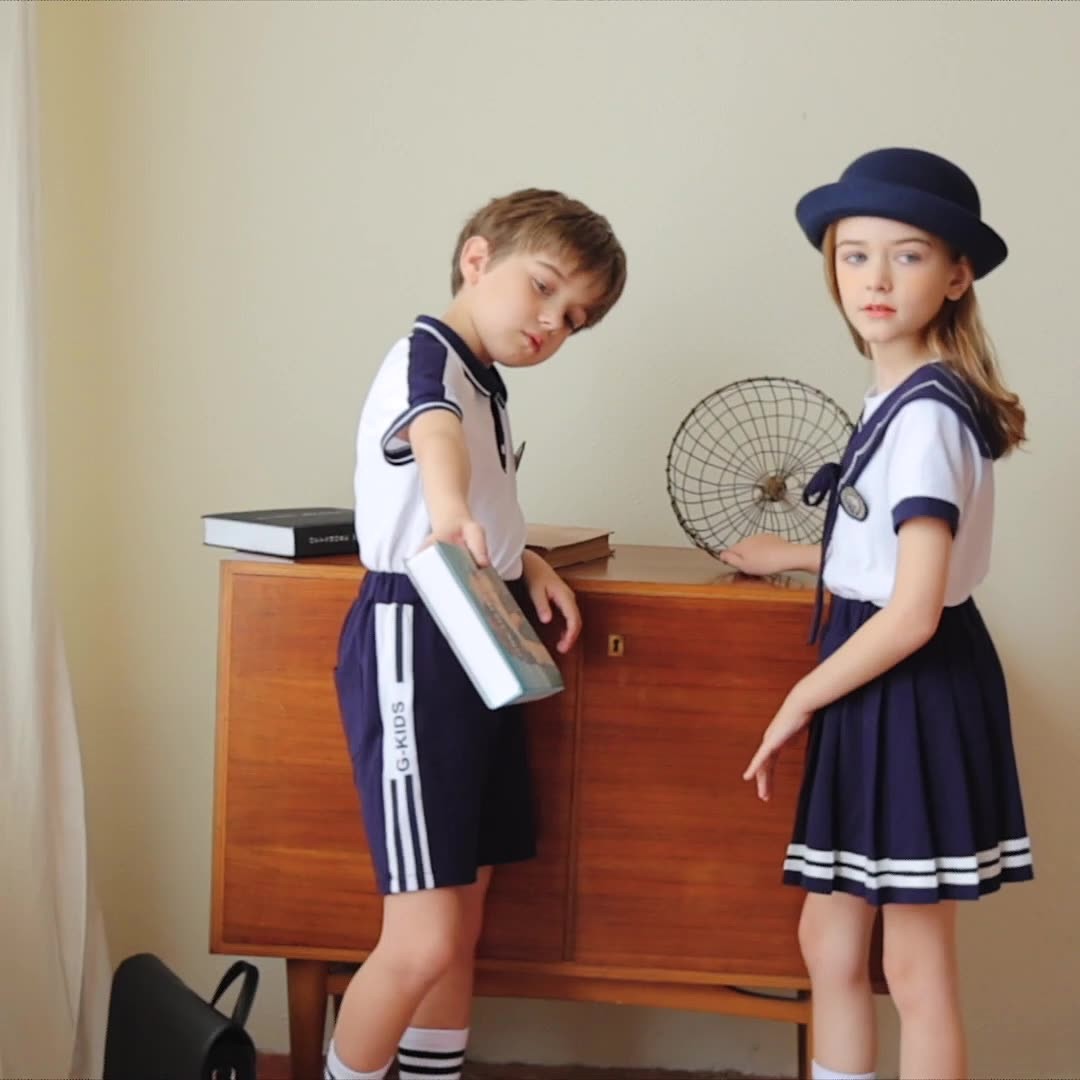 Conjunto de uniforme de verano para niños al por mayor | Precio directo de fábrica
