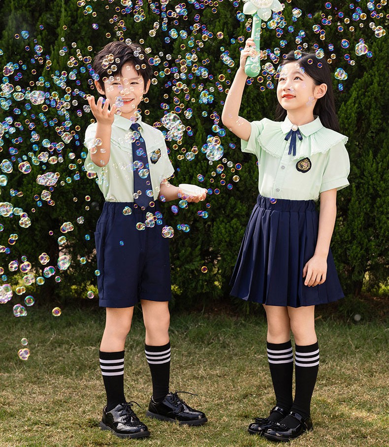 Mint Green Formal Set | School Wear Production Supplier