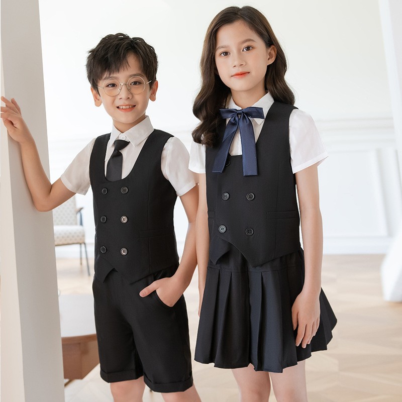 Bespoke Double-Breasted Vest Sets | School Uniform Tailoring Service