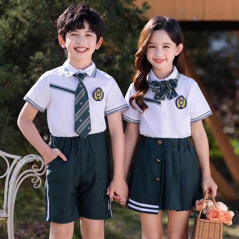 Forest & White School Uniform Sets | Elementary to High School | Private Academy Collection | Wholesale Pricing