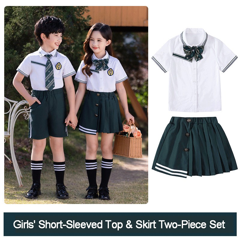 Forest & White School Uniform Sets | Elementary to High School | Private Academy Collection | Wholesale Pricing
