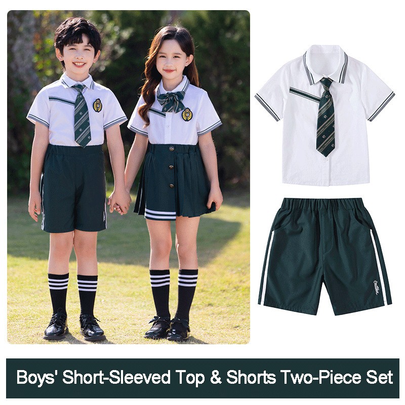 Forest & White School Uniform Sets | Elementary to High School | Private Academy Collection | Wholesale Pricing