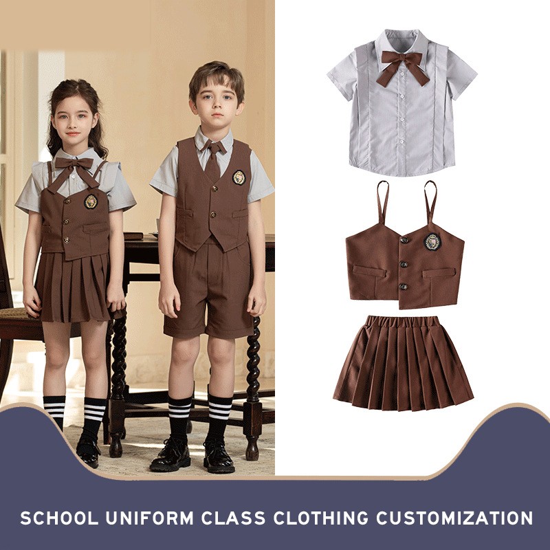 Tan & Gray Summer Blazers | K-12 Private School Uniforms | Custom Manufacturer