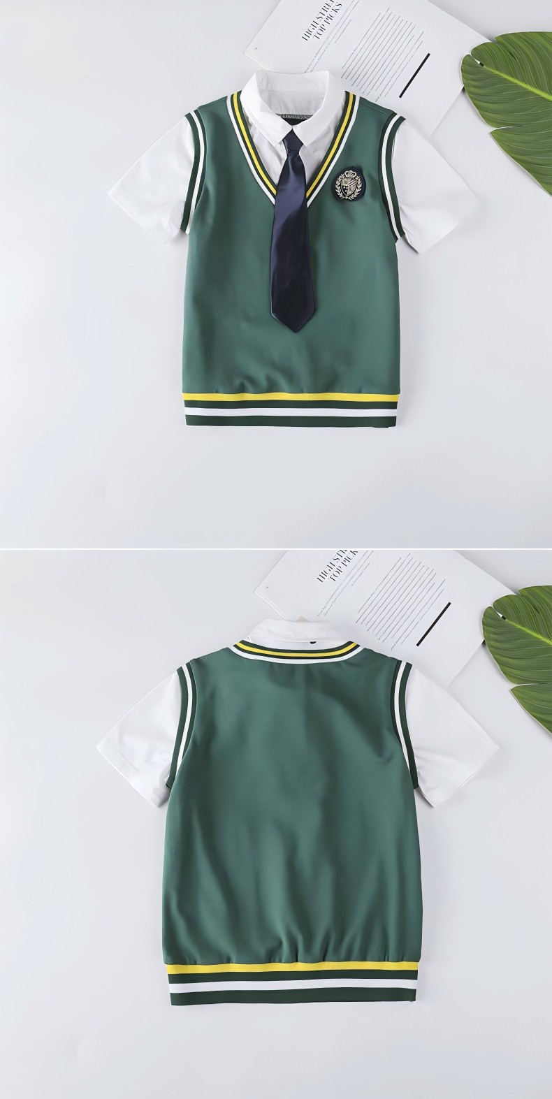 Conjuntos de punto verde esmeralda | Uniformes escolares K-12 | Socio de fabricación