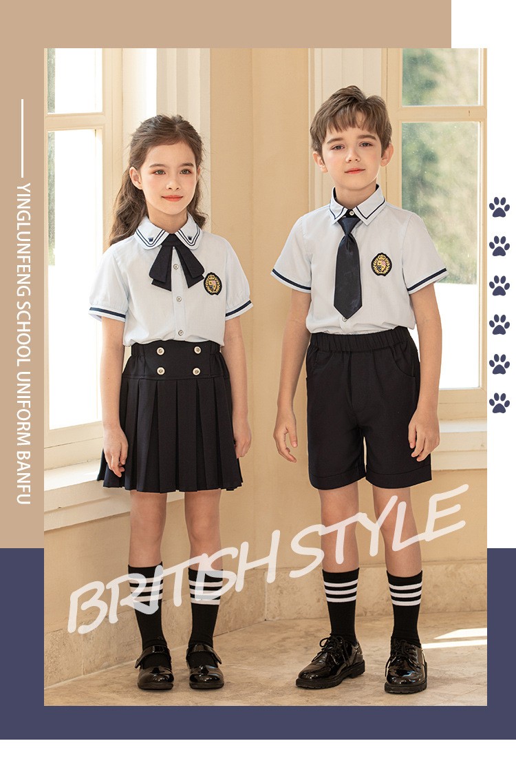 Conjuntos de uniformes clásicos en blanco y negro | Colección de escuelas privadas | Sastrería personalizada disponible
