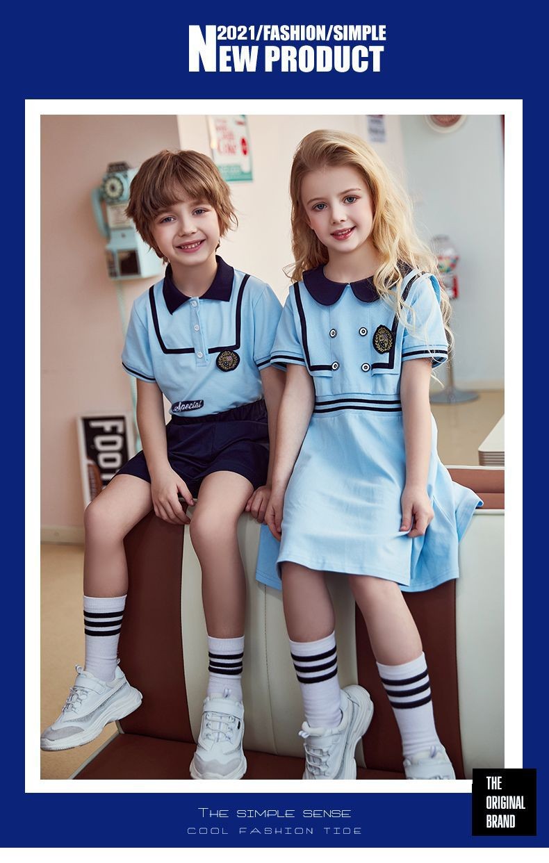 Uniformes de marinero azul cielo | Soluciones personalizadas K-12 | Fábrica directa
