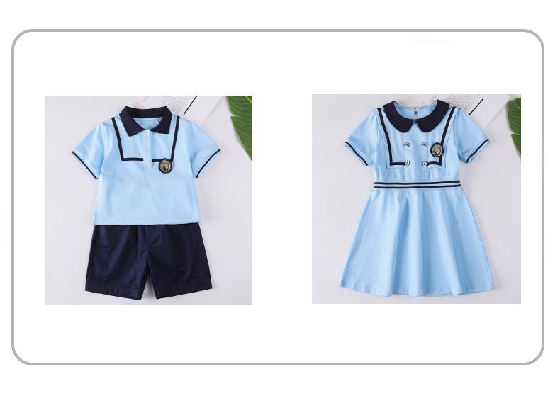 Azul cielo uniformes de marinero | K-12 soluciones personalizadas | Directo de fábrica