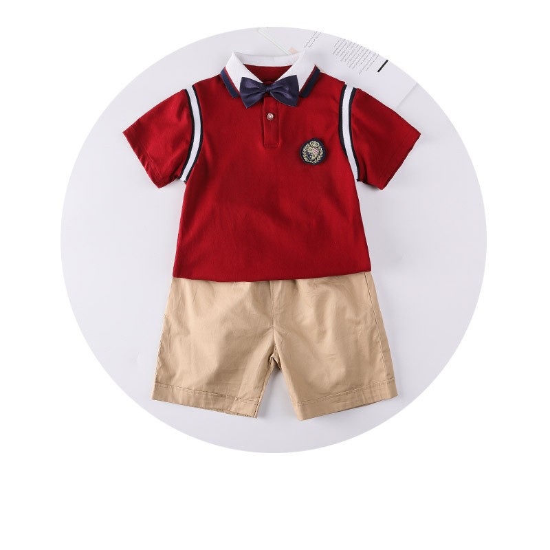 Vintage Red Polo Sets | Preschool to Middle School Uniforms | Bulk Order Supplier