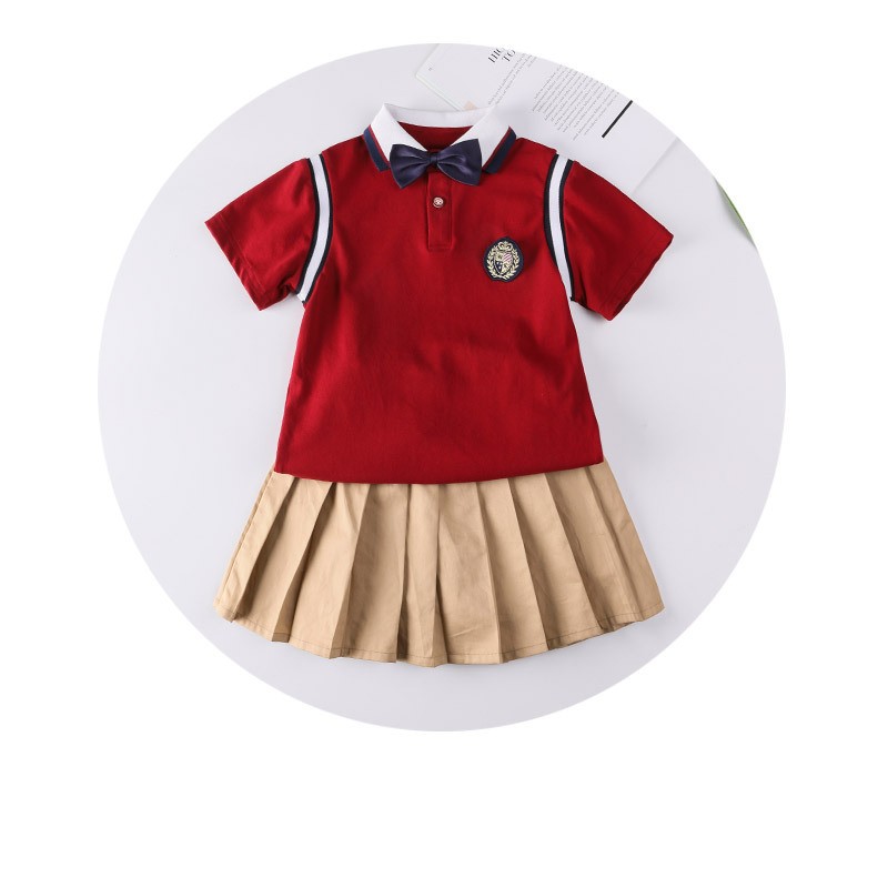 Vintage Red Polo Sets | Preschool to Middle School Uniforms | Bulk Order Supplier