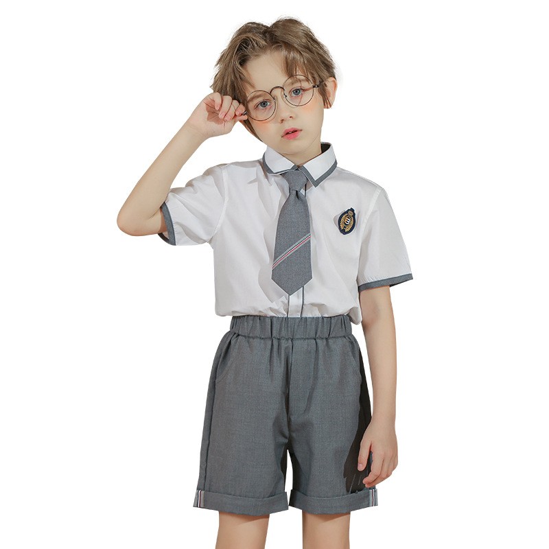 Charcoal & White School Uniforms | K-8 Grade Collection | Custom Orders Welcome