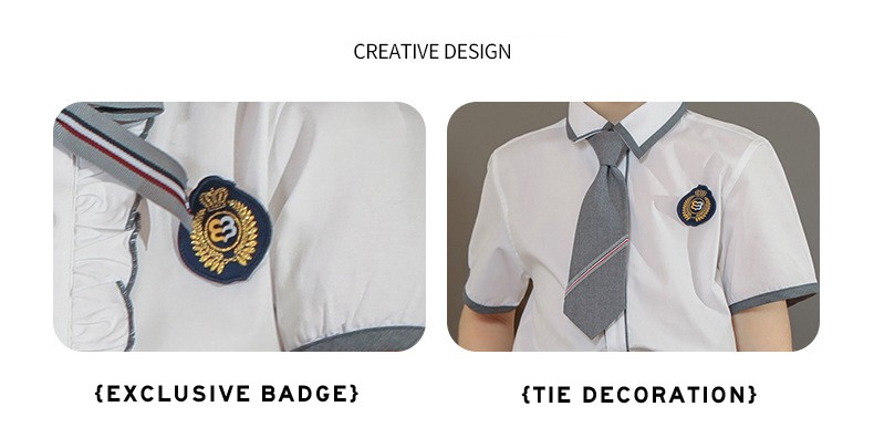 Uniformes escolares blancos y de carbón | Colección de grado K-8 | Bienvenida a pedidos personalizados