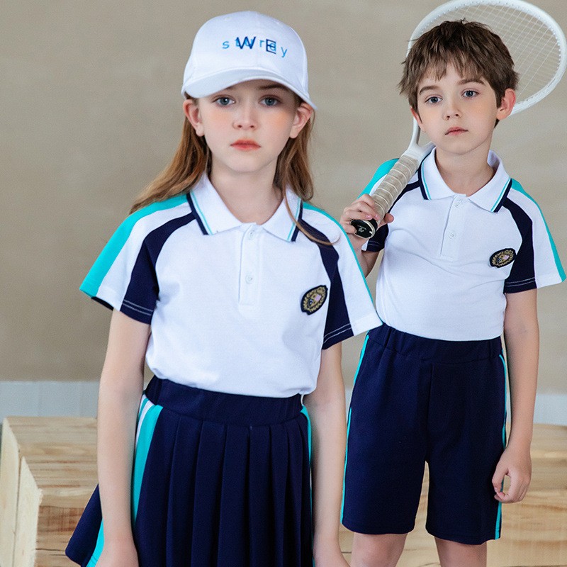 Custom Navy & Teal Uniforms | K-8 Collection | Factory Direct
