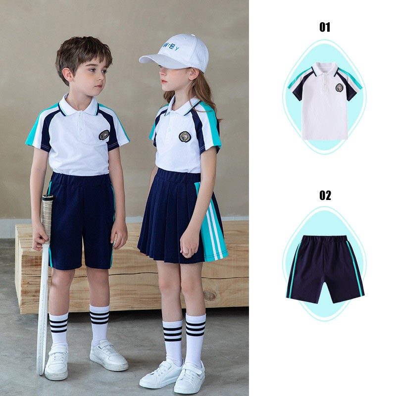 Custom Navy & Teal Uniforms | K-8 Collection | Factory Direct