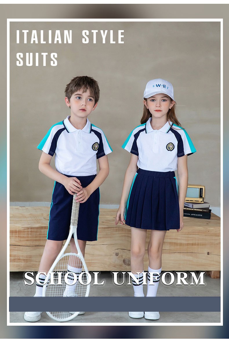 Custom Navy & Teal Uniforms | K-8 Collection | Factory Direct