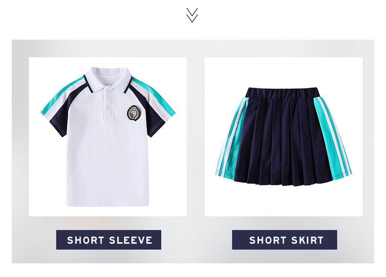 Custom Navy & Teal Uniforms | K-8 Collection | Factory Direct